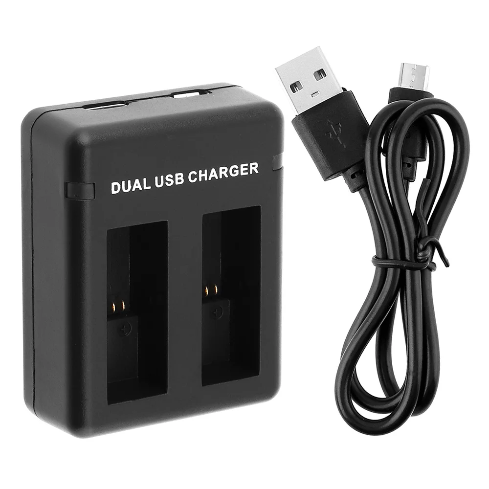 Зарядное устройство для камеры Go Pro с двумя портами AHDBT 501 usb кабелем и умной