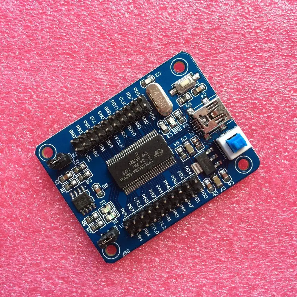 USB материнская плата IEZ FX2LP CY7C68013A макетная логический анализатор I2C серийный и SPI