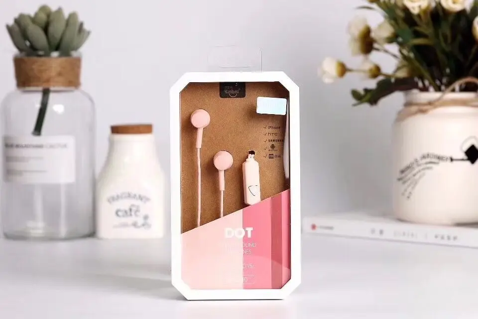 CHICLITS мультяшный рисунок круглая линия милые наушники 3 5 мм Мобильный телефон