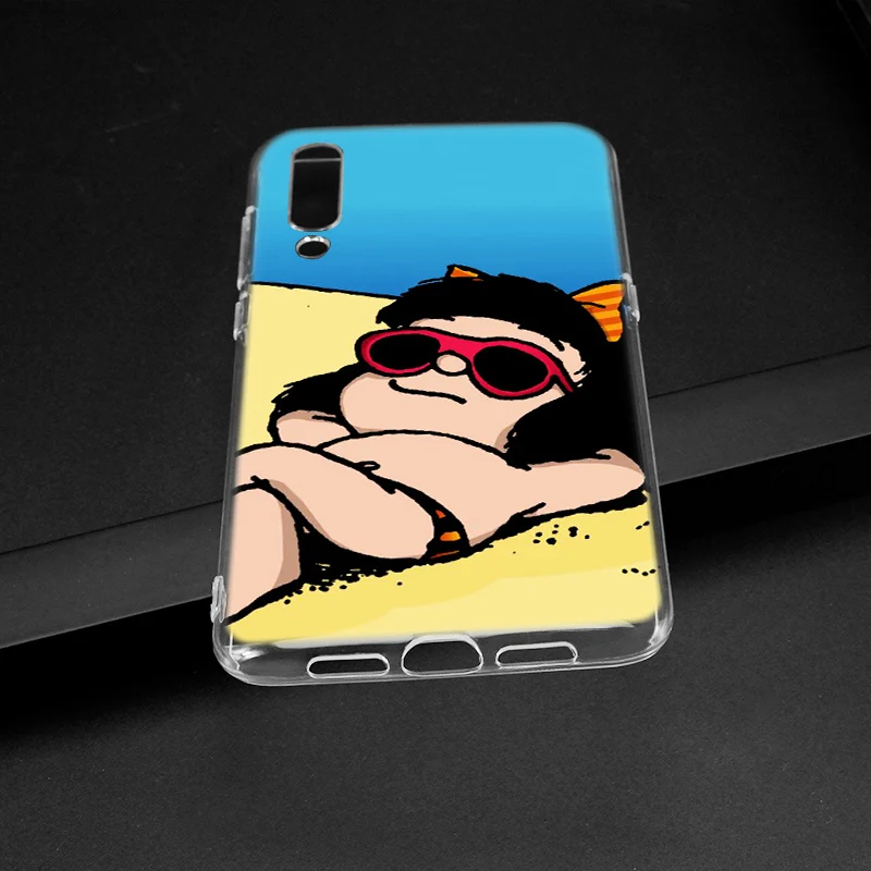 Популярный Мягкий силиконовый чехол Mafalda для Xiaomi Pocophone F1 Mi 5X A1 6X A2 8 SE Lite Play Mix3 9 9SE 9T