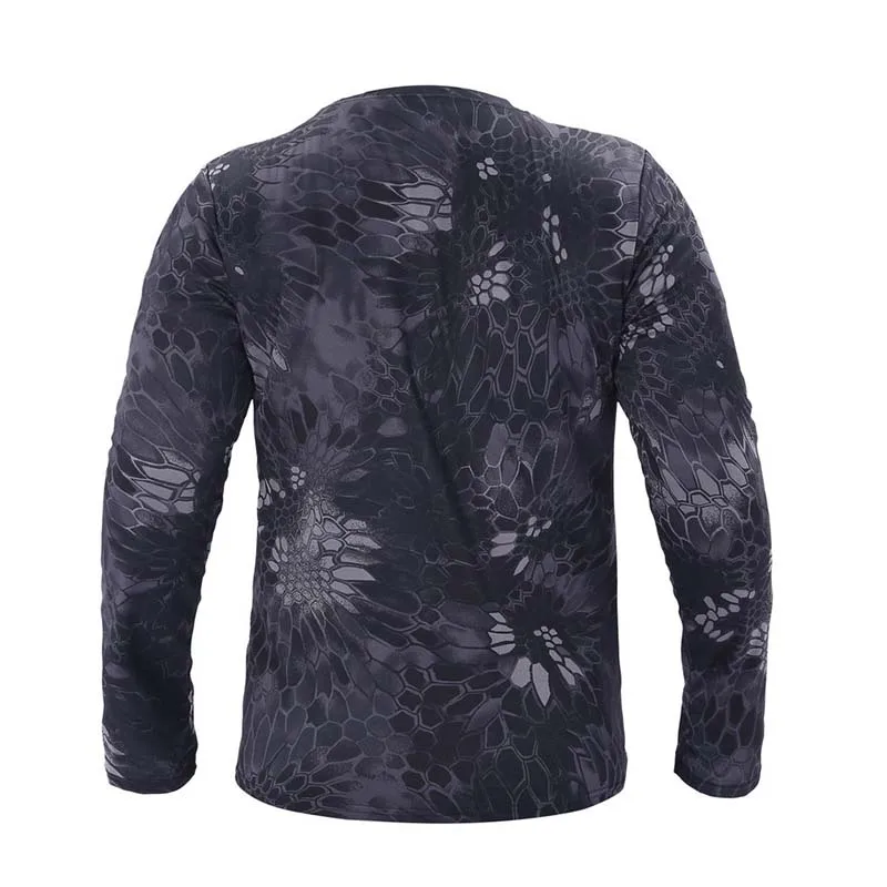 Мужская тактическая камуфляжная футболка в стиле милитари дышащая