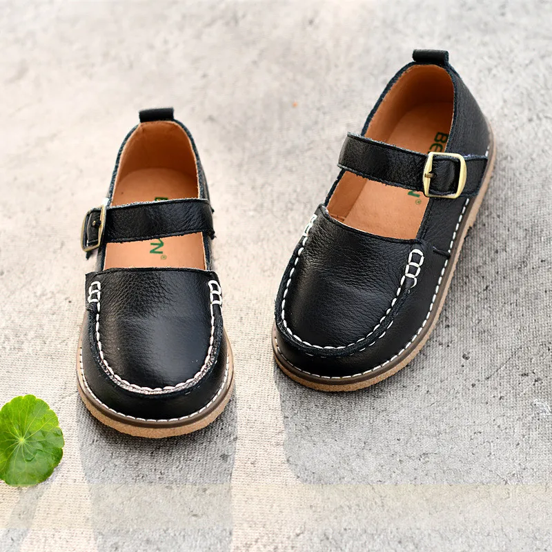 Formal Occasion Children Casual Shoes Cowhide Boys Genuine Leather Girls | Детская одежда и обувь