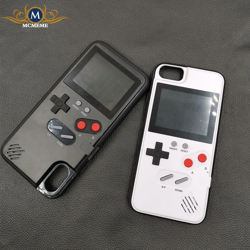 Full color display Xs Max GameBoy phone for case iphone Xr X Retro Tetris Game back cover 8 7 6 6s plus Coques |