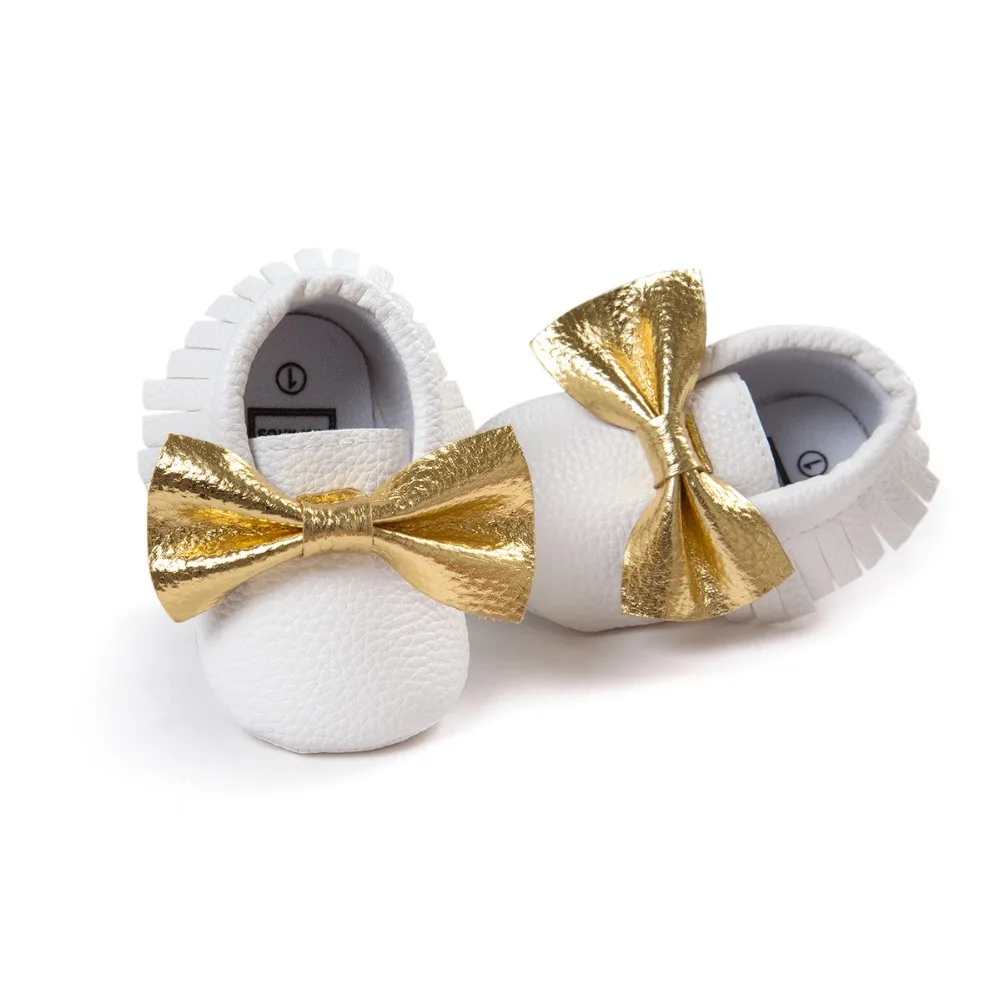 Белые кроссовки с бантиком бабочкой для маленьких девочек и мальчиков обувь