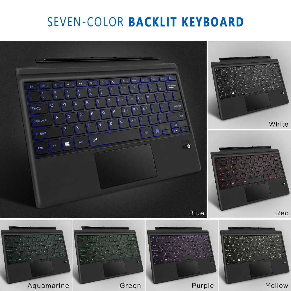 Чехол Megoo Surface Pro 6 Type тонкая Беспроводная Bluetooth клавиатура с тачпадом для Microsoft