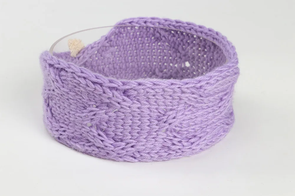 

1pcs Kids Girls Knit Headband Crochet Top Knot Elastic Turban Newborn Head Wrap Ears Warm Headwear Hair Bands Accessories