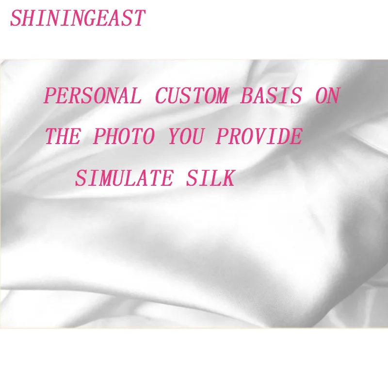 simulated silk 1-6 м/лот 142 см цифровая печать имитация шелка индивидуальный дизайн полиэстер ткань персональный индивидуальный дизайн для платья Подушка шарф diy2042 - Цвет: simulated silk
