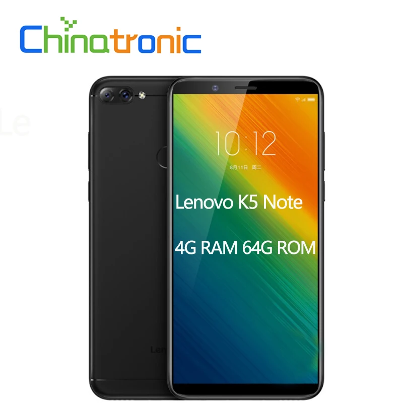 Мобильный телефон lenovo K5 Note L38012 4 ГБ 64 ZUI 3 9 4G FDD LTE 6 дюймов 18:9 1440x720 Восьмиядерный