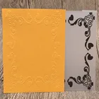 Прямоугольная кружевная пластиковая рамка папки для тиснения для изготовления открыток, скрапбукинга, свадебных бумажных открыток, фотоальбома, декора