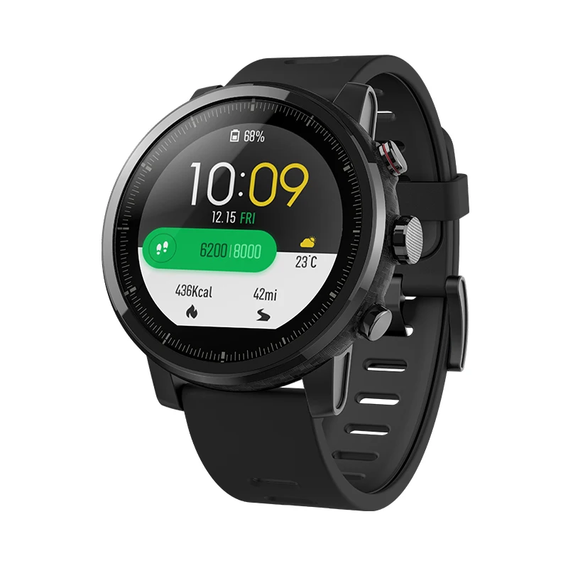 Смарт часы Amazfit 2 Stratos Pace Мужские С GPS трекером пульсометром водонепроницаемые до 5