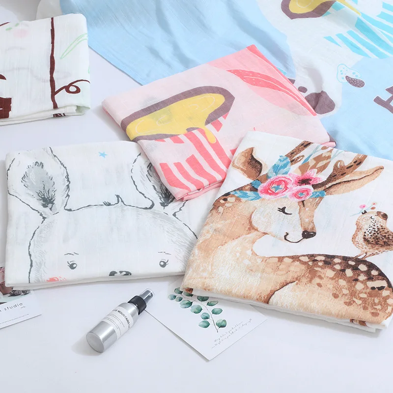 Муслиновые пеленки для новорожденных 120 х 110 100% хлопок | Мать и ребенок