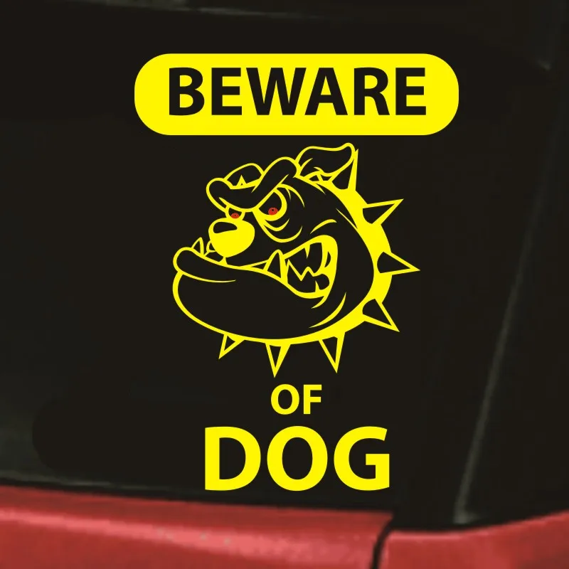 

Beware of bulldog Vinyl Sticker Accessories For Window Laptop Decal Scratches Waterproof stickers 15x11cm