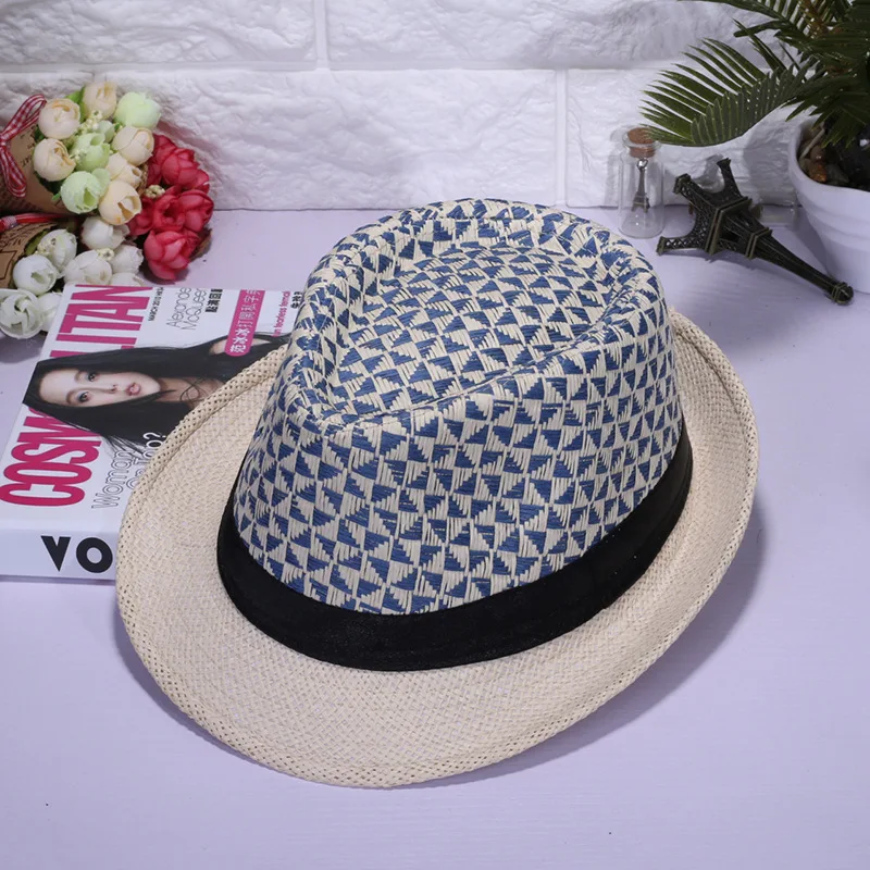 Модные штаны на лето/осень модные унисекс треугольник соломенной шляпе Джаз с