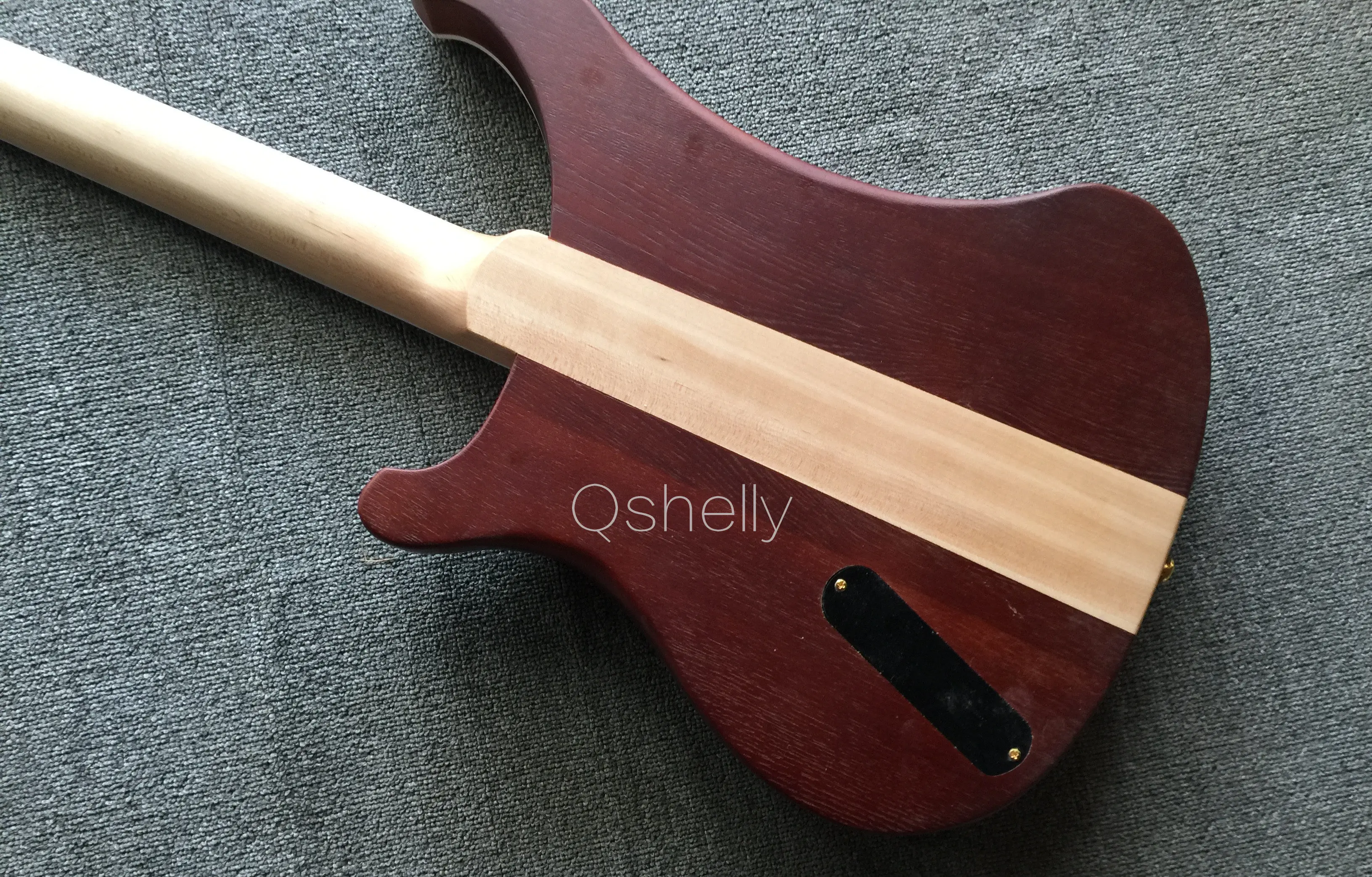 Высшее качество QShelly под заказ резьба листья ясень тело RK 4003 клен шея через 4