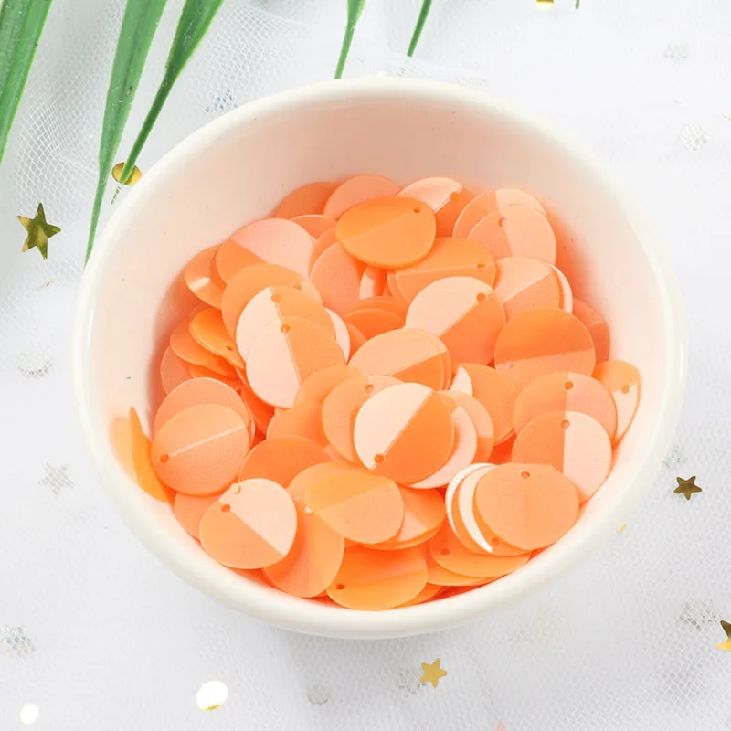 Matte Orange ISequins 200 шт./лот 12mm овальный раза блесток матовый разноцветные пайетками Свадебный корабль, ювелирных изделий Аксессуары - Цвет: Matte Orange