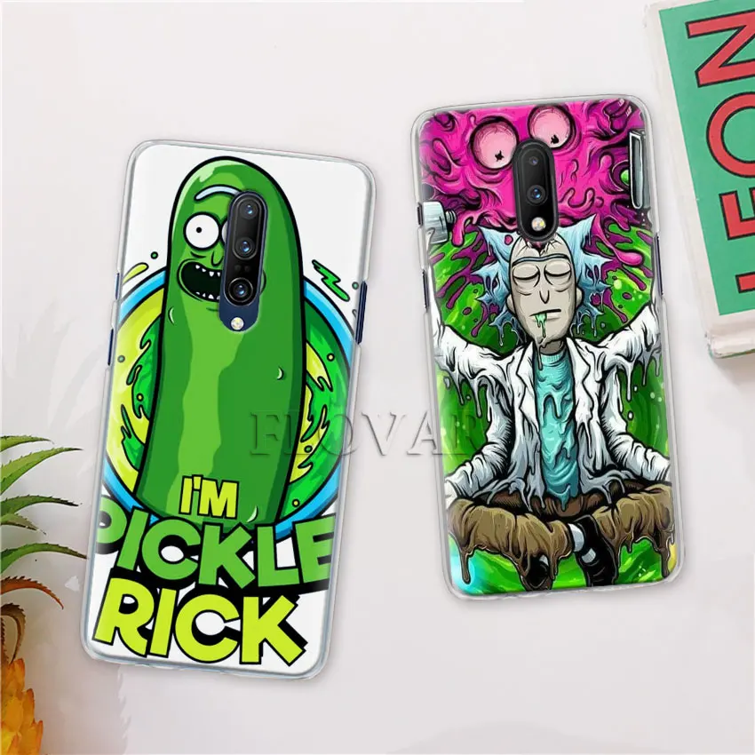 Чехол для телефона Rick and marty Pickle Rick для Oneplus 7 7T Pro 6 5T 6T Твердый чехол для Oneplus 7 7T Pro Чехол Coque