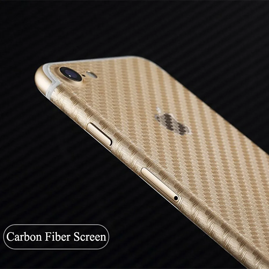 5 шт. 3D наклейка из углеродного волокна протектор экрана для iphone 8 7 6s X XS MAX задняя