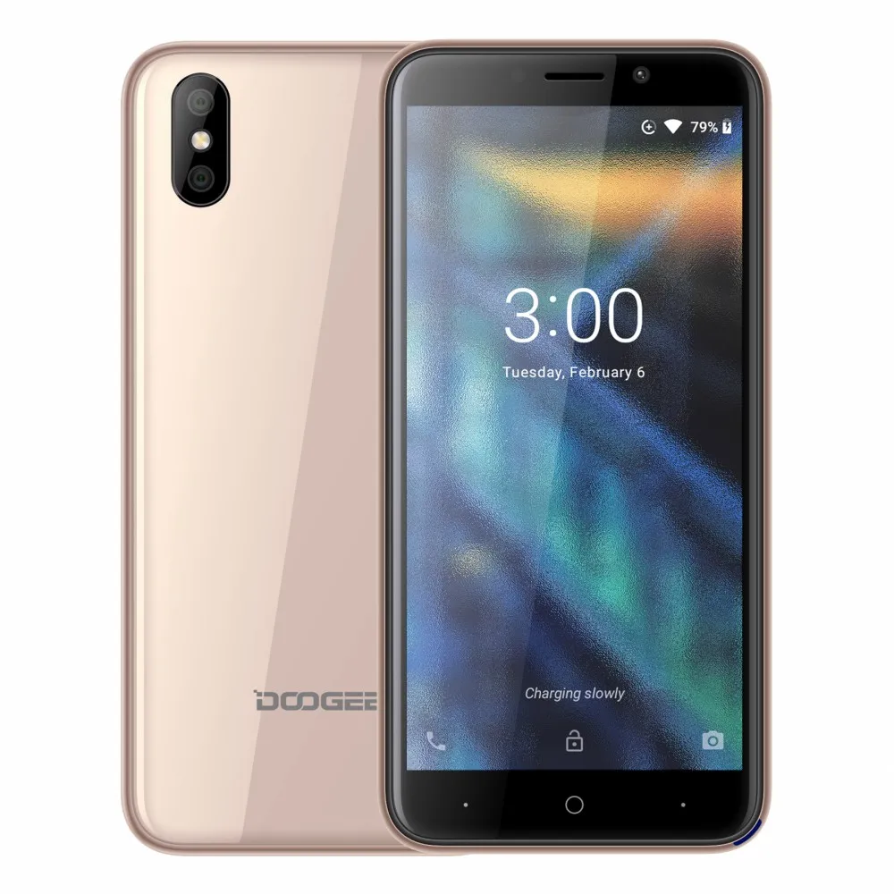 DOOGEE X50 5 0 &quot18:9 дисплей мобильного телефона Android 8 1 MTK6580 4 ядра ГБ Оперативная память