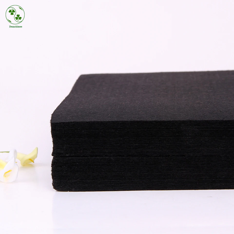 30х30см черный войлочный материал ткань Сделай Сам Рукоделие Шитье Нетканая