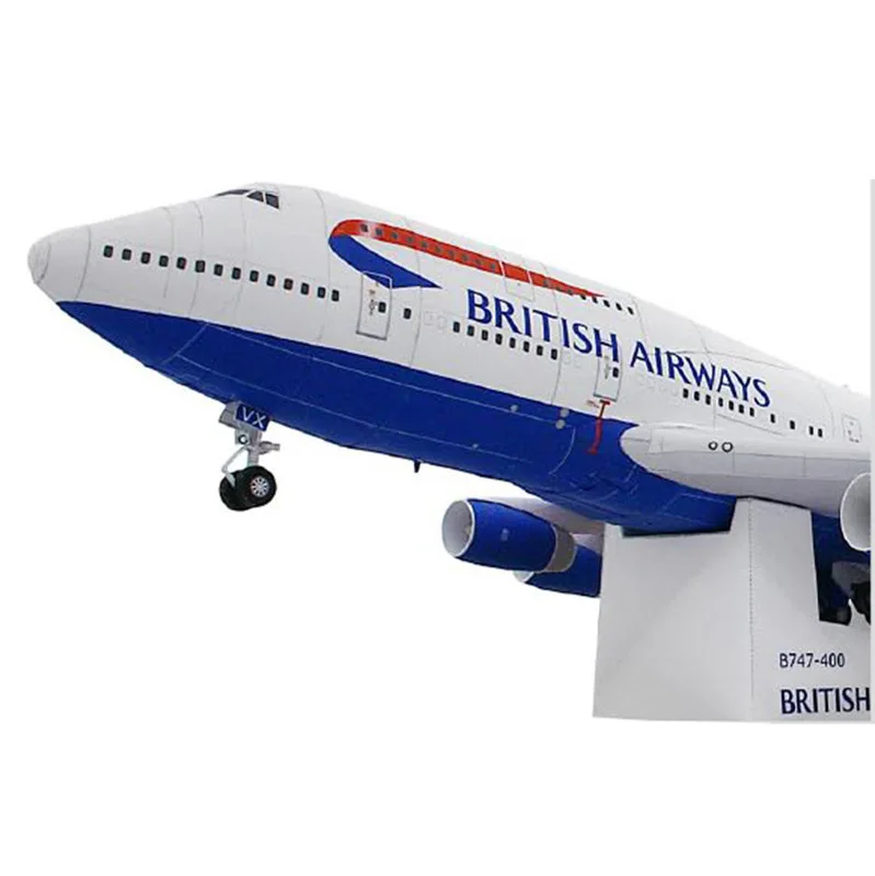 1:144 3D Бумага модель Боинг 747 пассажирский авиалайнер ручной DIY гражданской