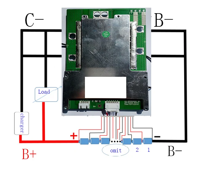 Умная плата для аккумуляторов BMS/PCM/PCB литий полимерная 5 упаковок 18650 с балансиром