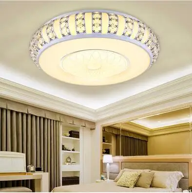 

LED 110-220V Individuality Creative Acrylic Round The Sitting Room The Bedroom Room Restaurant Absorb Dome Light free shipping