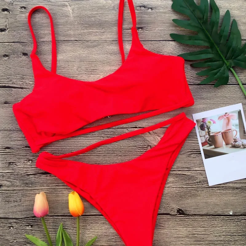 

Sexy Women High Cut Sport Bikini Set Swimsuit Swimwear Summer Beach Bathing Suit MC889