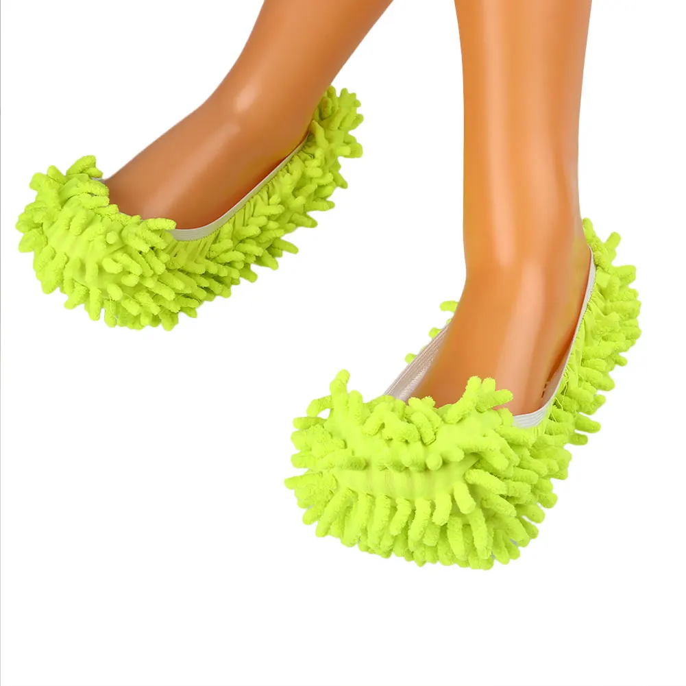 Удобная Чистка пола моющийся из микрофибры тапочки Швабра носок практичные