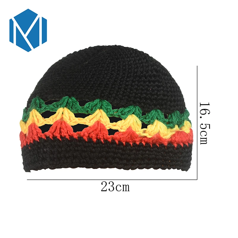 Miya Mona Rasta Регги ямайская шапочка вязаная с громоздким Бобом Марли регги берет