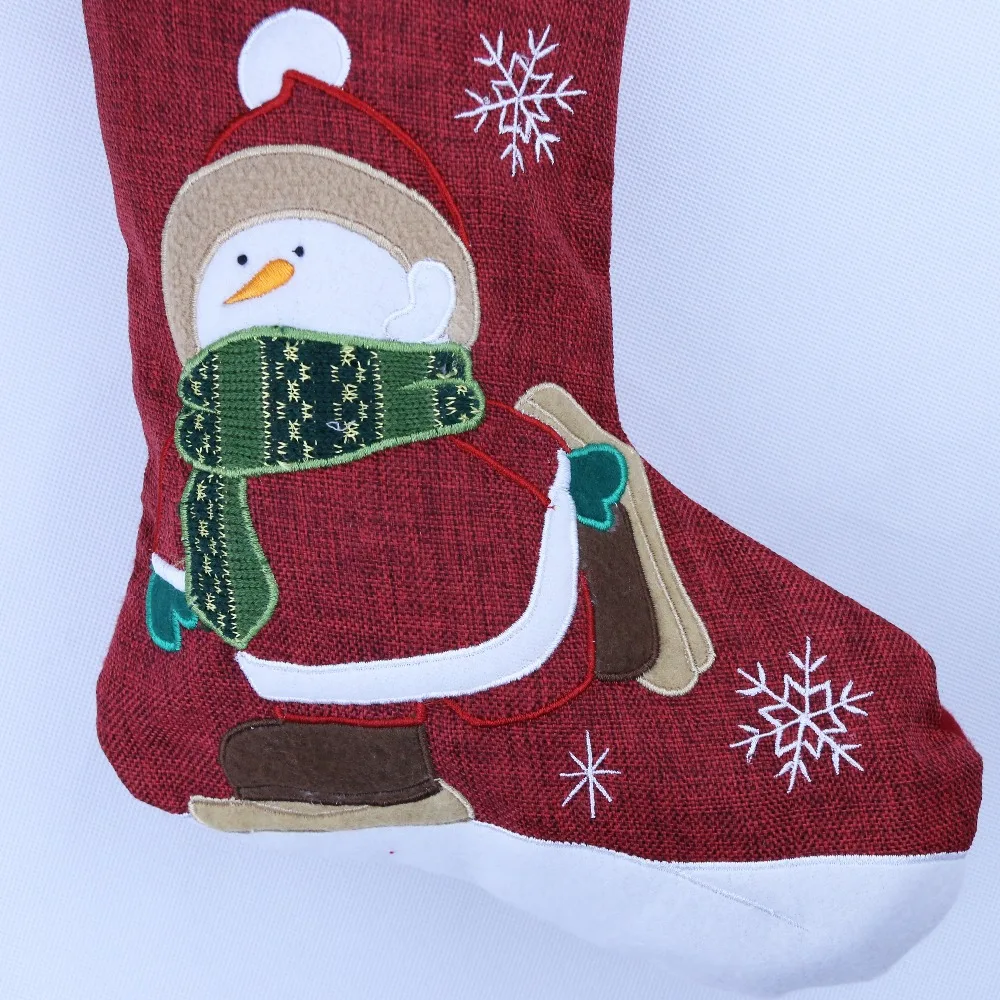 Бесплатная доставка 2 шт./лот высокое качество ткань Рождественский чулок