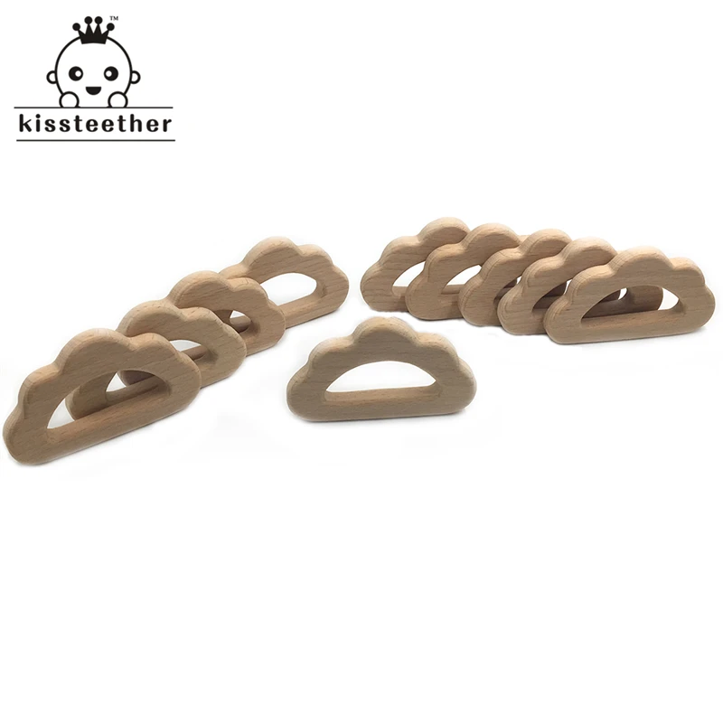 Органические деревянные облака из бука искусственное зубное кольцо деревянная