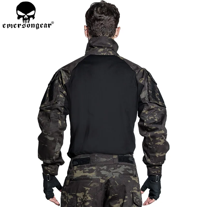 EMERSONGEAR G3 боевая рубашка Военная армейская страйкбольная тактическая Пейнтбольная охотничья рубашка мультикам черная EM9256