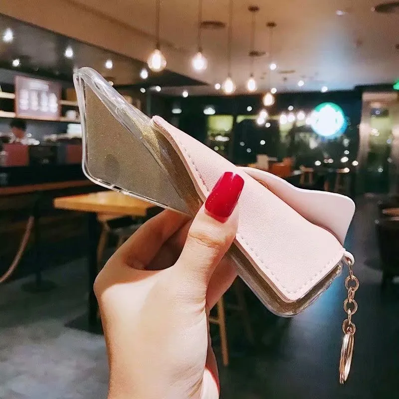 Чехол DIS простой 2в1 кошелек ремешок чехол для телефона iphone X XR XS MAX 5S 4S 5SE 8 7 6s 6plus