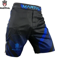 martial 2020 new arrival high quality blue mma trubks bjj shorts
