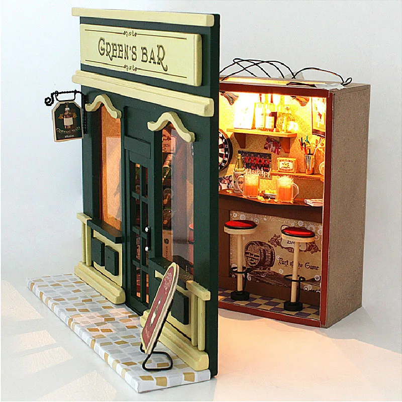 Милая комната Diy кукольный домик Puppenhaus Brithday миниатюрная мебель дом игрушки для