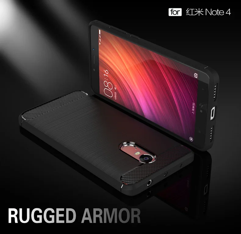 ТПУ Мягкая задняя крышка для Xiaomi Redmi Note 4 чехол для телефона Funda Capa для Redmi версия 4 pro Ультра-тонкие защитные чехлы из углеродного волокна