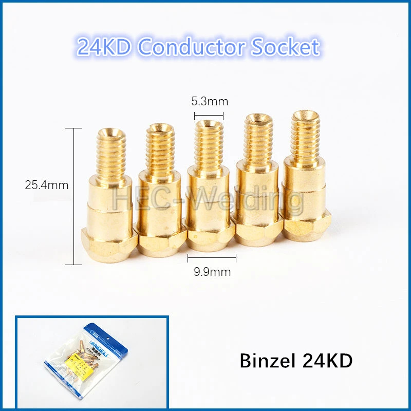 

10pcs 24KD Consumables MB 24KD M6 MIG/MAG Welding Torch Contact Tip Gas Nozzle 24KD Welding tool kit High quality copper
