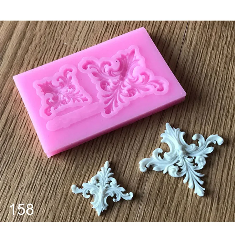 X158 Кухня столовая база для декорирования торта Gumpaste, приспособление для выпечки для цветов из мастики бабочка цветок силиконовые формы - Цвет: X158