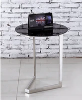 contemporary and contracted toughened glass the phone the sofa side table