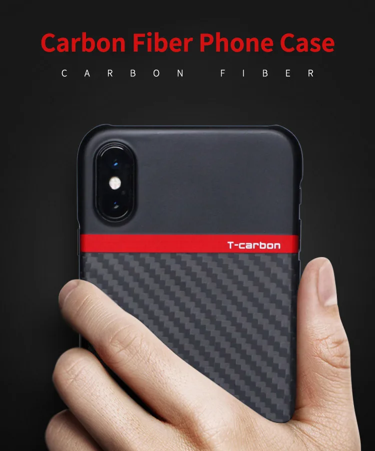 Напрямую с фабрики T-carbon углеродного волокна чехол для телефона сигнал хорошо подходит для IX