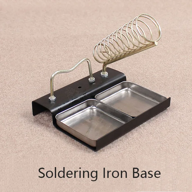 Iron stand Кожа Чистая латунь паяльник наконечник для сжигания края украшения ручной работы кожа пирография инструменты комплект электрический - Цвет: Iron stand