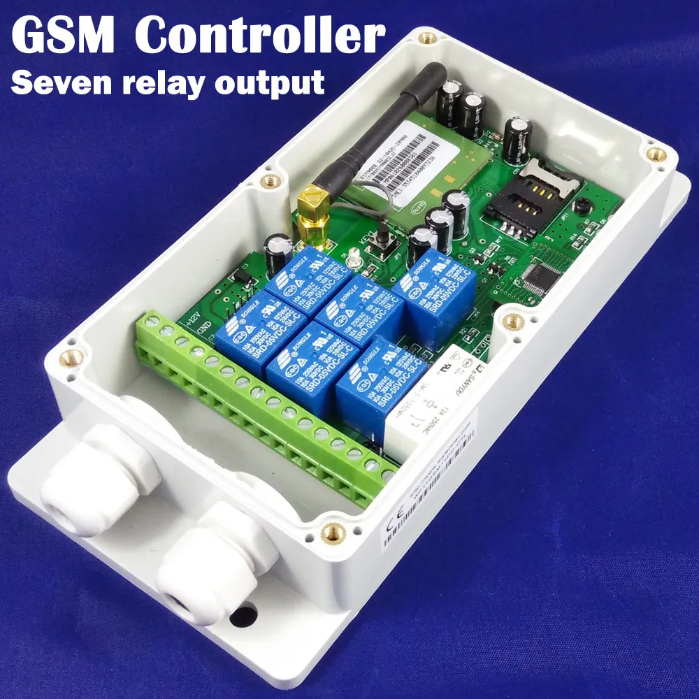 GSM RELAY Прямая Фабрика семь реле выход контроллер для промышленного