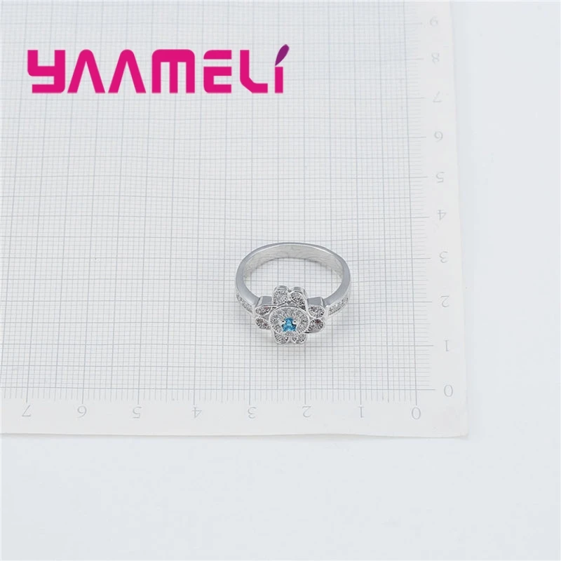Hot Sale 100% 925 Sterling Silver Cubic Zirconia Wedding Jewelry Acessory Women Fashion Popular Size 6 7 8 9 Rings | Украшения и