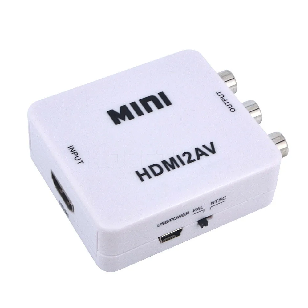 HD1080P HDMI to RCA AV/CVBS/AudioL/R Video Converter Adapter NTSC PAL CVBS AudioR/L Female Connector For DVD PC TV Free Shipping |