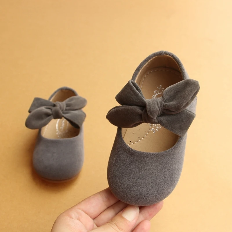 2017 г. повседневная обувь принцессы с большим бантом для детей от 1 до 3 лет из