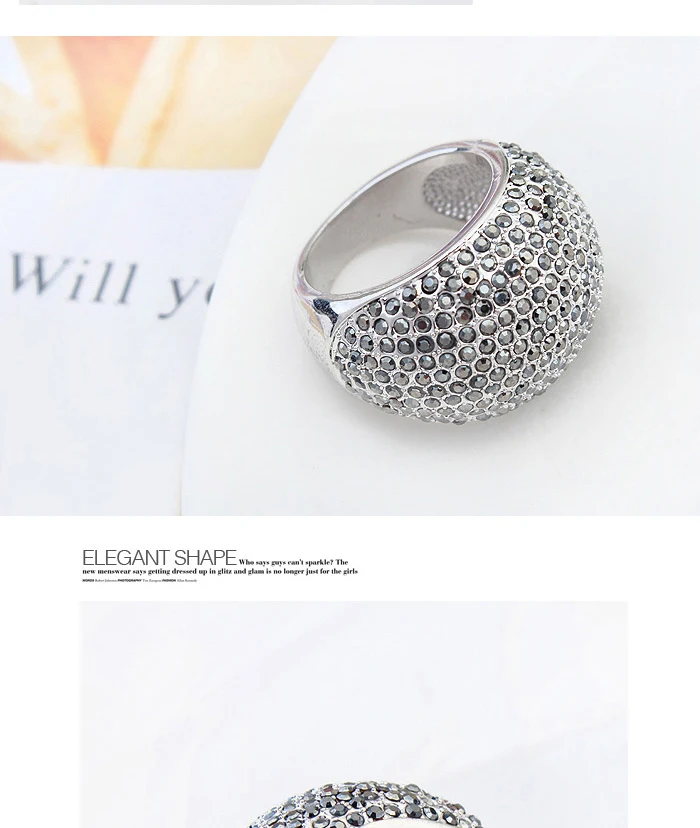 Malanda Новые круговой кристаллами от Swarovski великолепные Кольца для Для женщин Мода Серебро Золото Цвет Роскошные свадебные ювелирные изделия кольца подарок