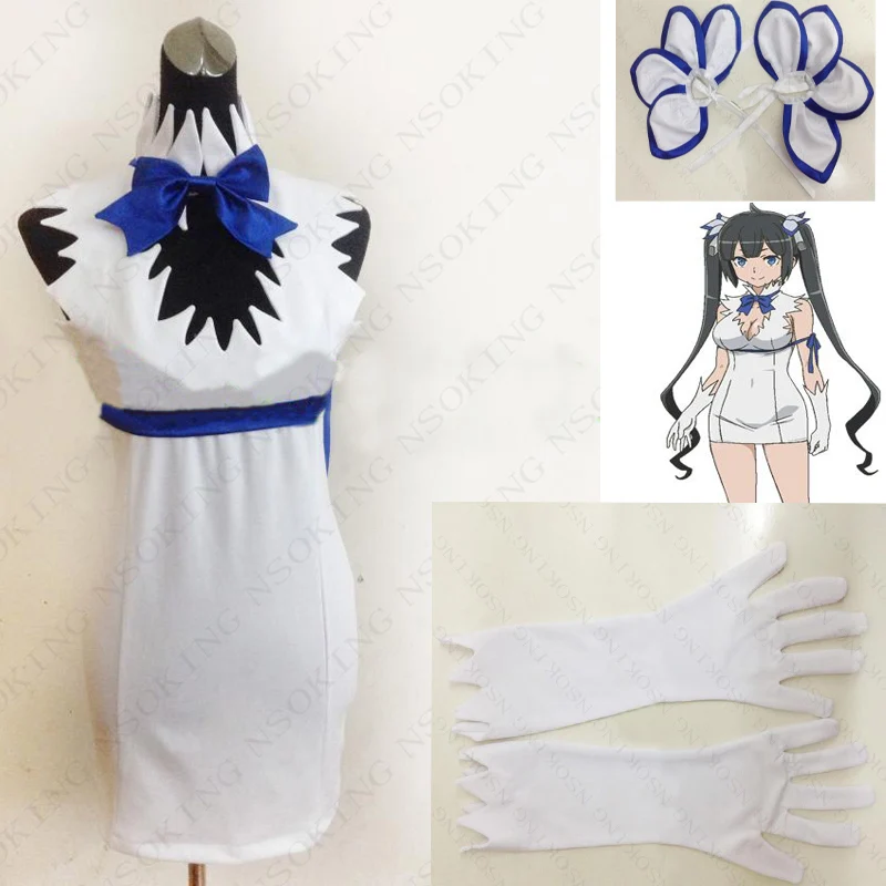 Аниме нельзя забрать девушек в подземелье? Костюм для косплея Hestia платье +