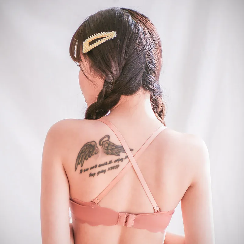 Бюстгальтер пуш-ап Женский на косточках двойная футболка с чашками топ для