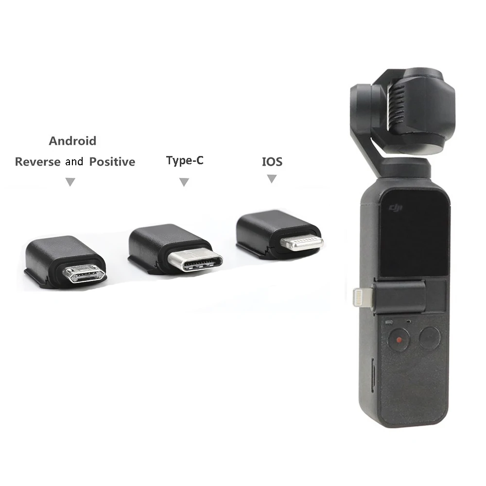 Osmo карманные аксессуары телефонный разъем Micro USB TYPE-C Android IOS разъем для DJI OSMO Карманный смартфон адаптер iPhone