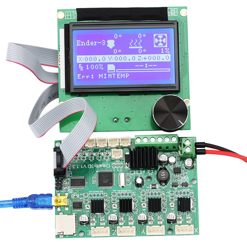 Ender-3 CR-10 24 В материнская плата/Материнская плата + 12864 ЖК-дисплей кабели для Creality 3D